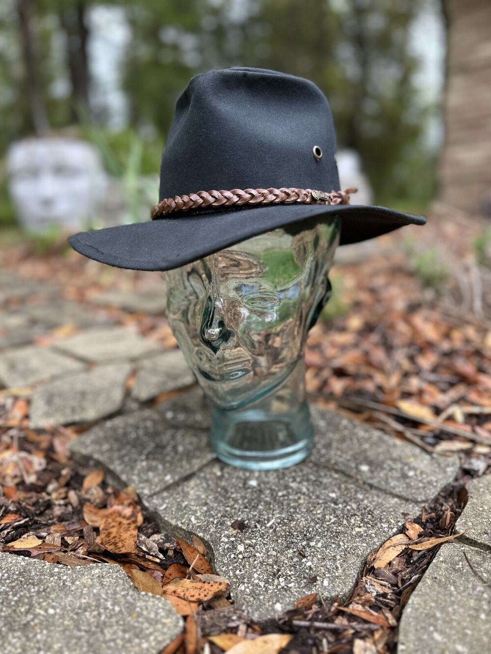 Outback Trading Grizzly 1486 Oilskin Black Cowboy Hat S Indiana Jones Cosplay